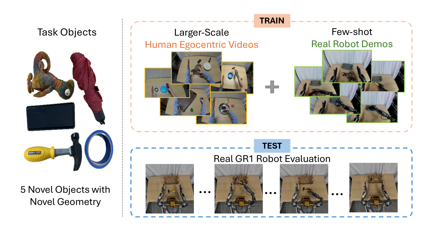 Novel object setup